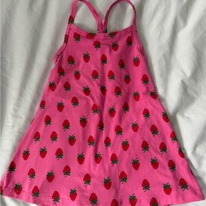 Hanna Andersson Pink Dress with Strawberry Pattern